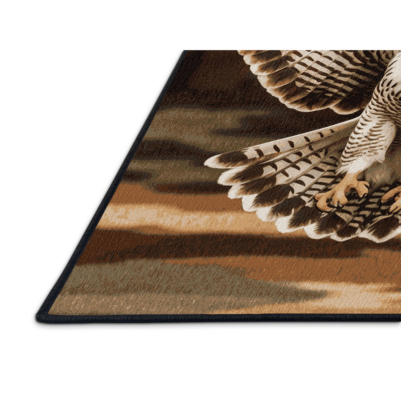  Tapis lavable d'oiseaux Cooper's Hawk, Tapis de couloir 2 pi x 5 pi