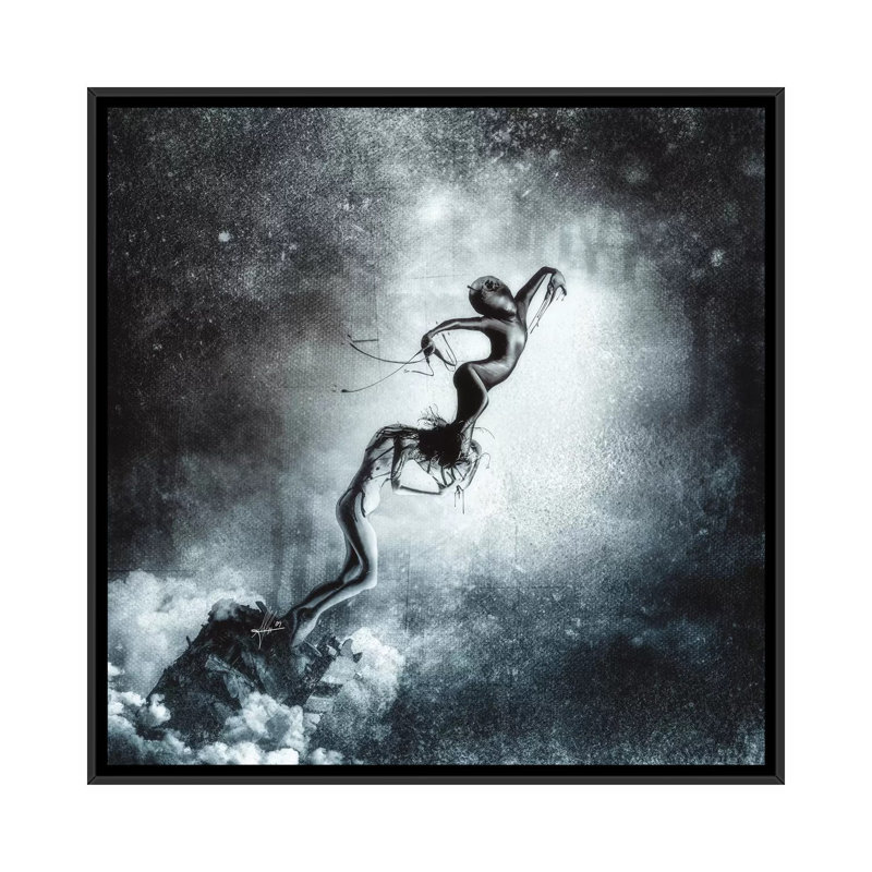 « host », impression sur toile, H 18 po x l 18 po x P 1,5 po, Toile avec cadre noir