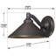 Luminaire de grange d'extérieur Nathanial Aspen Bronze-1257253051