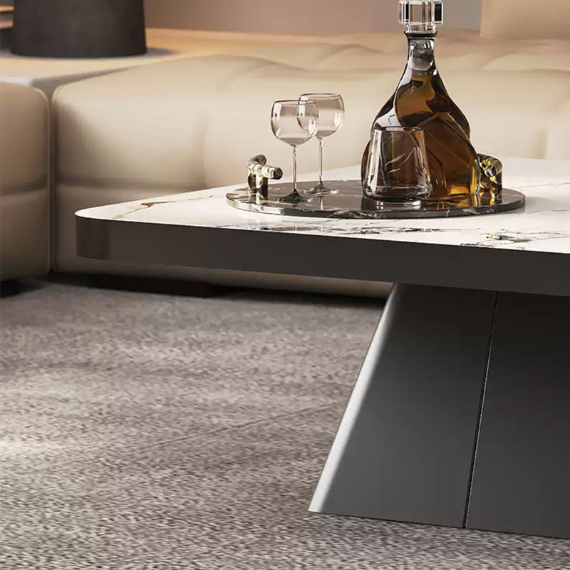 Tables basses tendance, moderne et luxueuse, H 15,7 po x L 31,5 po x l 31,5 po