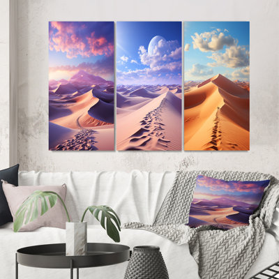" Egypt Sahara Dreams Landscape " 3 - Pieces