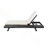 Lounge Chaise, Space Available On One Side, Acacia Wood In Black With Water-Resistant Lounge Cushions (4 Inch Thick) – Matching Version Available-167695734-167695732