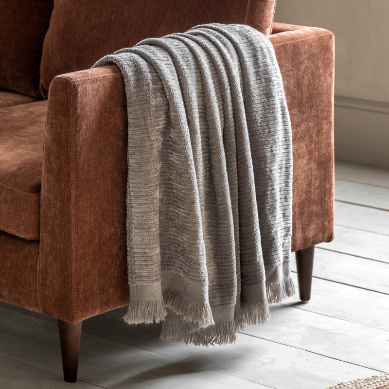 Manosque Throw Blanket, Grey