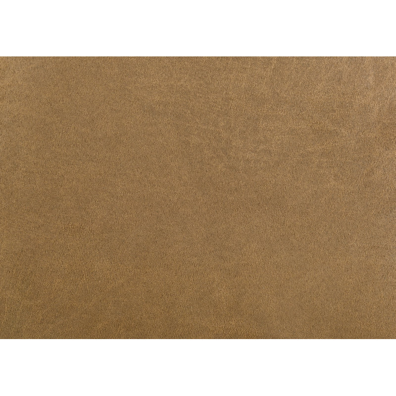 Chaise d'appoint en cuir brun, noyer et finition noire (ensemble de 2)