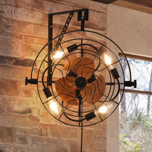 20" Wall Mounted Fan With 6 Speeds And Adjustable Tilt Head