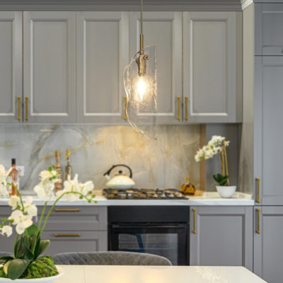 Hemanshu 1-Light Mini Unique/Statement Pendant Kitchen Island Lighting