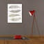  «Feather Quad» par Cindy Jacobs, art mural sur toile, 26 po x 34 po