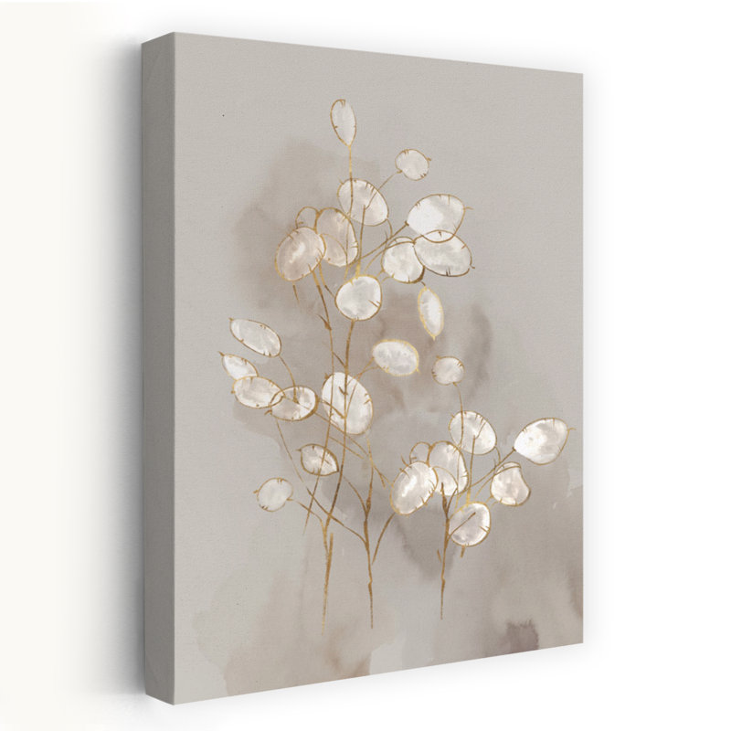 Transparent II, art floral délicat, élégant et délicat, H 24 po x l 16 po