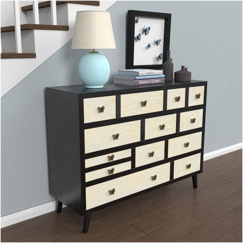 Buffet 13 tiroirs Papillon - Noir