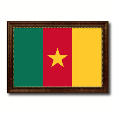 « cameroon country flag », reproduction d’art sur toile encadrée