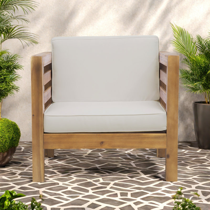 CHAISE CLUB, Beige, Naturel