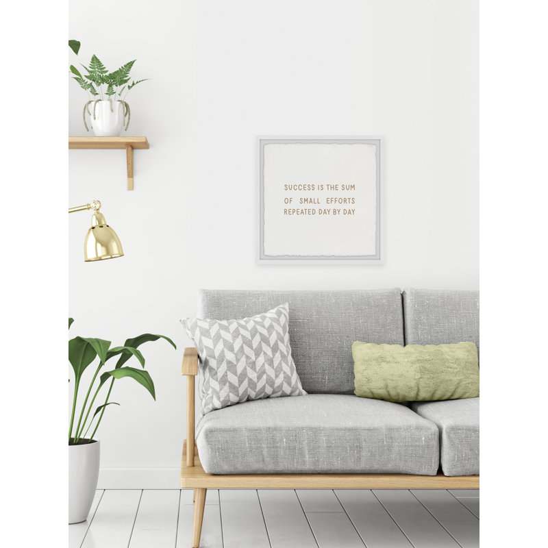 Small Efforts - Single Picture Frame Print, 30cm H x 30cm W x 3.81cm D