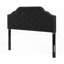 Tête de lit tapissier capitonnée pour lit grand et bois massif Pieds en métal durables, réglables Garniture cloutée, conception capitonnée moderne (pas besoin de sommier)-593933789-593933790