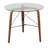 Trilogy Contemporary Round Dinette Table In Walnut Wood And Clear Glass By Lumisource-1306214354