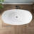 Tidal 60'' Freestanding Deep Soaking Acrylic Bathtub with Overflow Drain-124883377