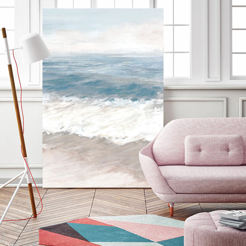 " Warm Waves " by Eva Watts, 72" H x 48" W x 1.5" D