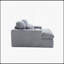 Double méridienne intérieure, canapé-lit rembourré surdimensionné pour l'intérieur, canapé de luxe à assise profonde, sans assemblage requis, gris-115693720