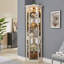 Armoire de coin, antique, verre, vitrine pour le salon, objets de collection, rangement pour le vin et le bar-972305245