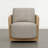 Linen-like Upholstered Swivel Accent Chair-122091994