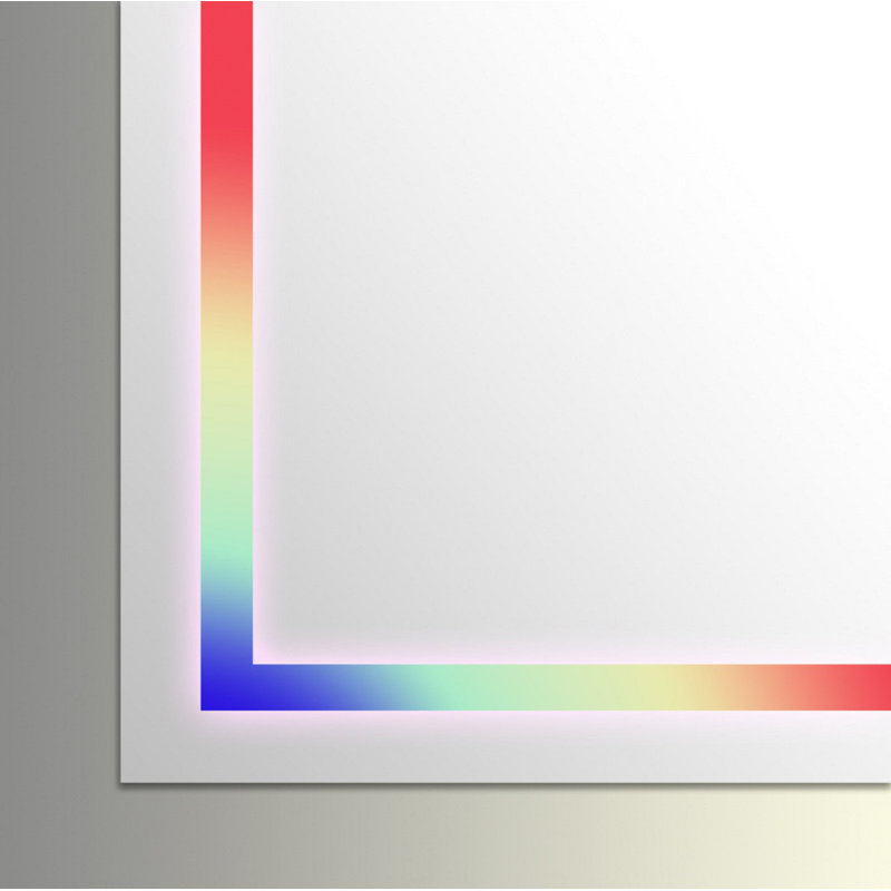 Miroir de salle de bain Lan RVB, 32 po x 36 po
