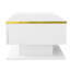 Modern Led Coffee Table - High-Gloss With Tempered Glass Top & Bluetooth Lighting (90X50Cm)-1893417381-1906289667