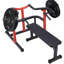 Machine de pressage de banc réglable à plat, support pour banc de musculation avec accoudoirs indépendants