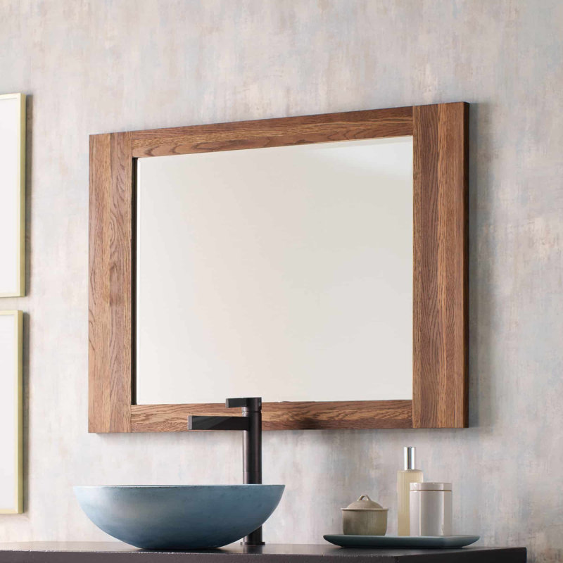 Winemaker Series Rectangle Mirror, 37.25" x 26.5", Cask Oak