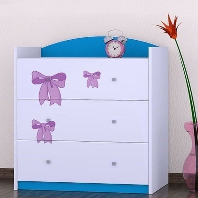 3 Drawer Chest, Blue