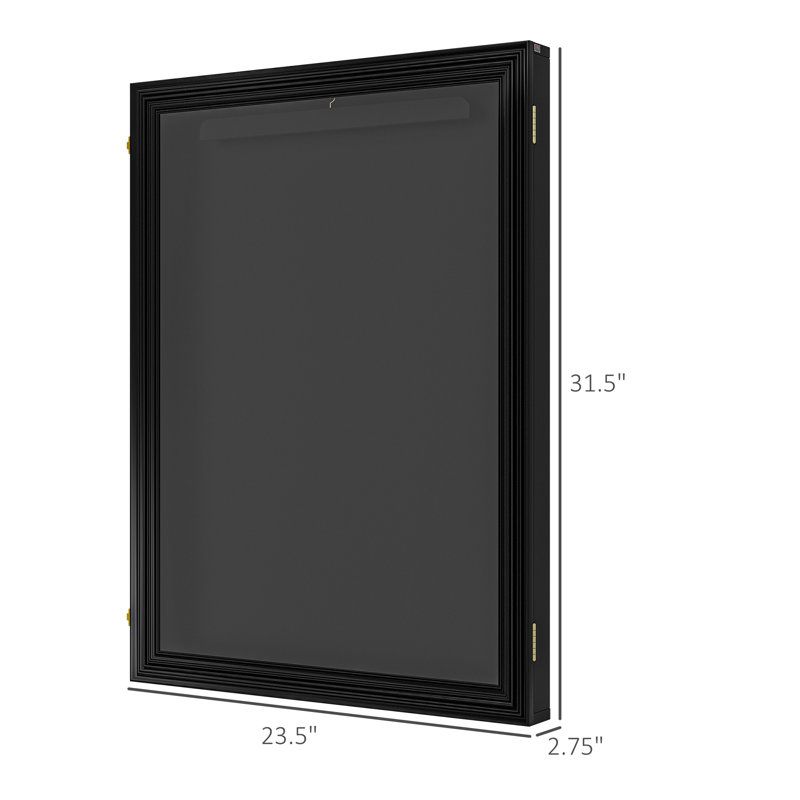 HomCom Jersey 23.6'' W 2.7'' D Manufactured Wood Jersey Case