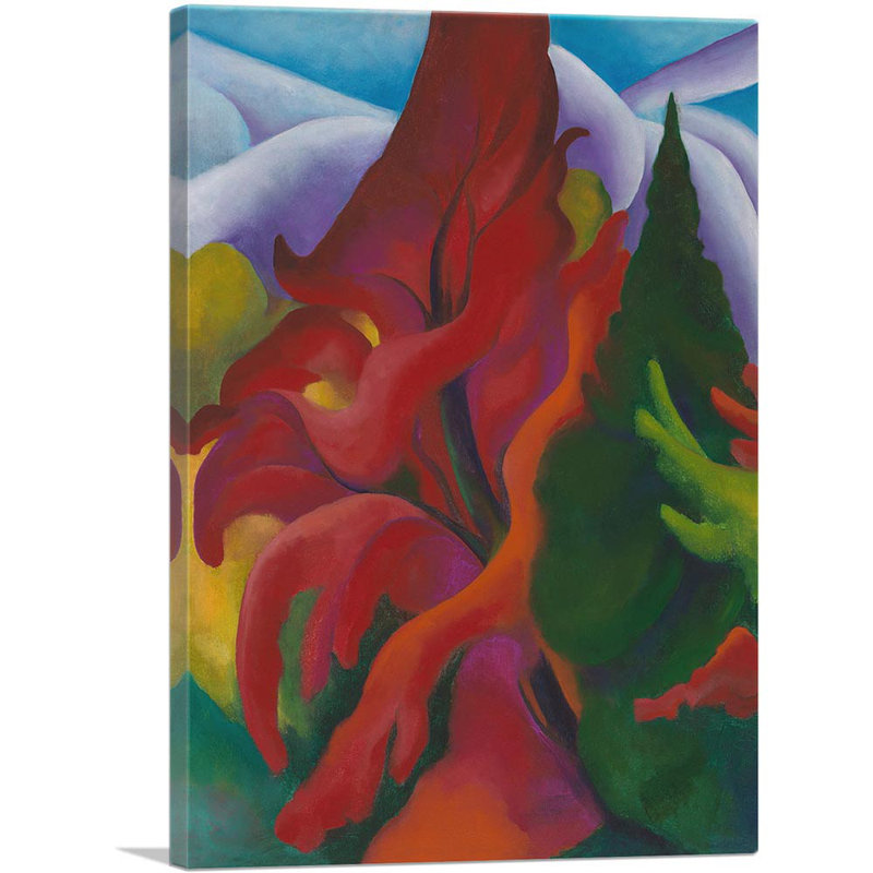 «Trees in Autumn 1920» par Georgia O-Keeffe, reproduction d'art sur toile tendue, H 26 po x l 18 po x 1,5 po