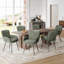 Upholstered Chenille Dining Chairs With Metal Legs-370718501-370718496