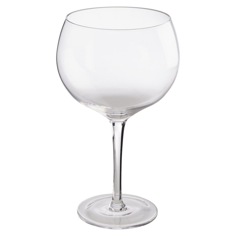 Set Of 2 Clear Gin Glasses