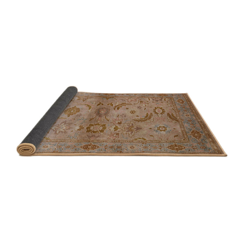 Tapis oriental beige / brun clair / bleu clair Skaghe, Rond 3 pi