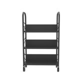 Fixturedisplays® Metal Book Cart Library Cart Pew Cart Mobile Book Storage School Book Organier 18465