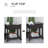 End Table, Narrow Side Table With Flip Top, Storage Cabinet, Bottom Shelf