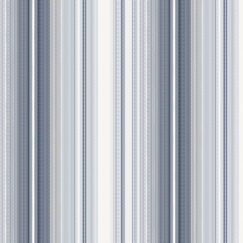 Pre-Pasted Vinyl Striped Wallpaper Roll, Navy