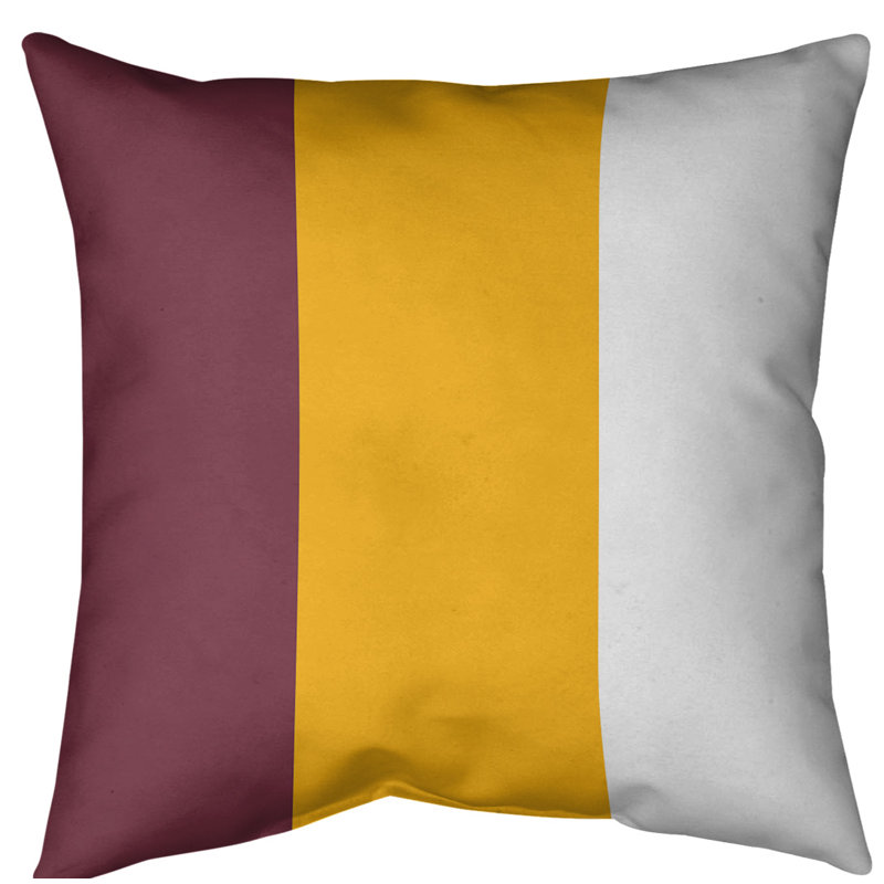  Coussin Euro, Bourre en polyester, Doré, Sergé de coton