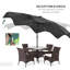 Britnee 292 cm W X 292 cm D Octagonal Lighted Tilt Market Parasol with Crank Lift-607030453