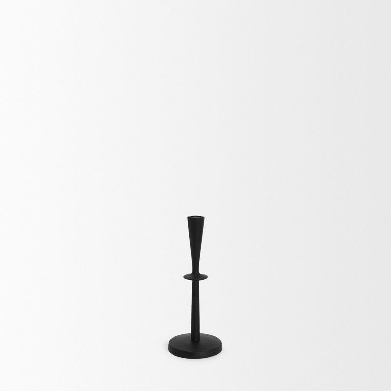 Bougeoir de table en aluminium Devonya, H 11 po x l 4,33 po x P 4,33 po