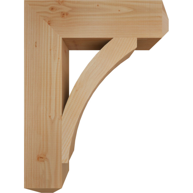 Thorton Craftsman Bracket, Douglas Fir (Smooth), 32" H x 6" W x 24" D