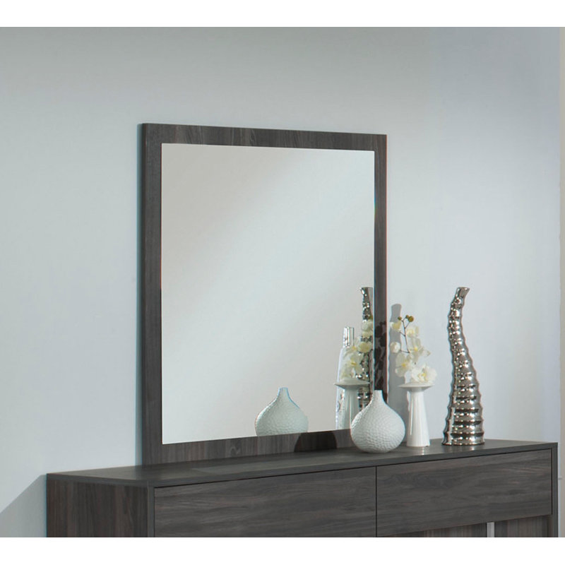Miroir de commode Aouab, gris