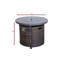 Table de foyer d'extérieur au propane en aluminium H 25 po x l 32 po-205406612