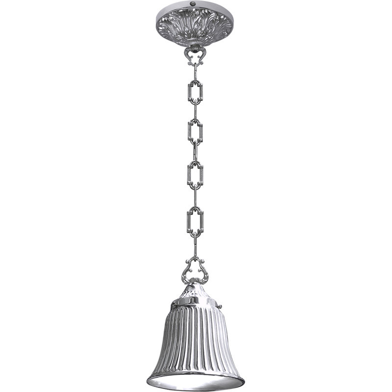 Fidler 1 - Light LED Cone Pendant, Bright Chrome, Bright Chrome, Bright Chrome