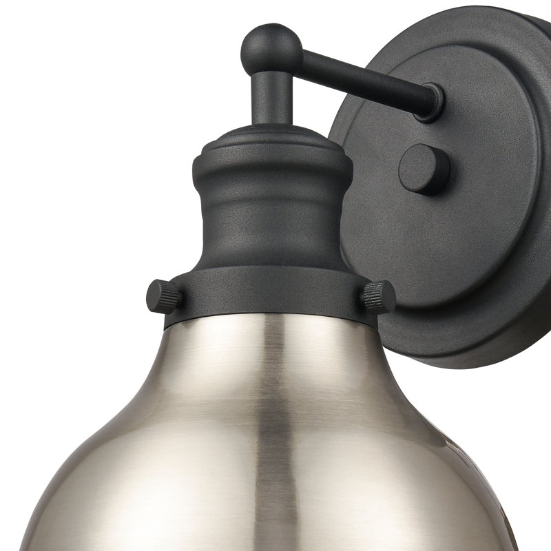 Haralson 10'' High 1-Light Sconce - Charcoal
