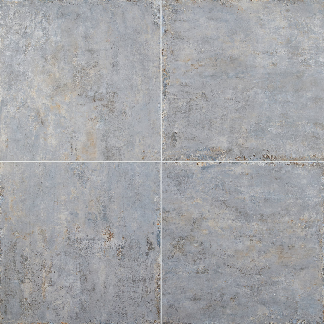 Ravina 23.62 in. x 23.62 in. Matte Porcelain Stone Look Floor and Wall Tile (11.62 Sq. Ft. / Case) Bond Tile 