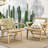 2 Outdoor Chairs In Brown - Built With Wood Seating  2  Structure