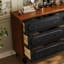 Coffre d'appoint en bois massif exquis simple.-107263809