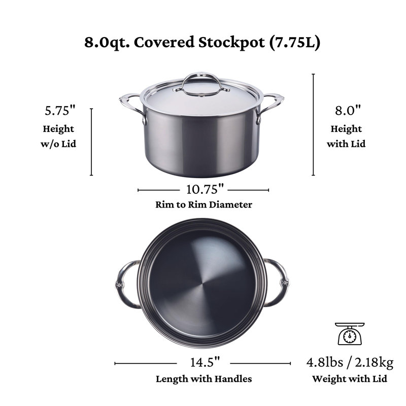 Hestan NanoBond Covered Soup Pot, 8 qt.