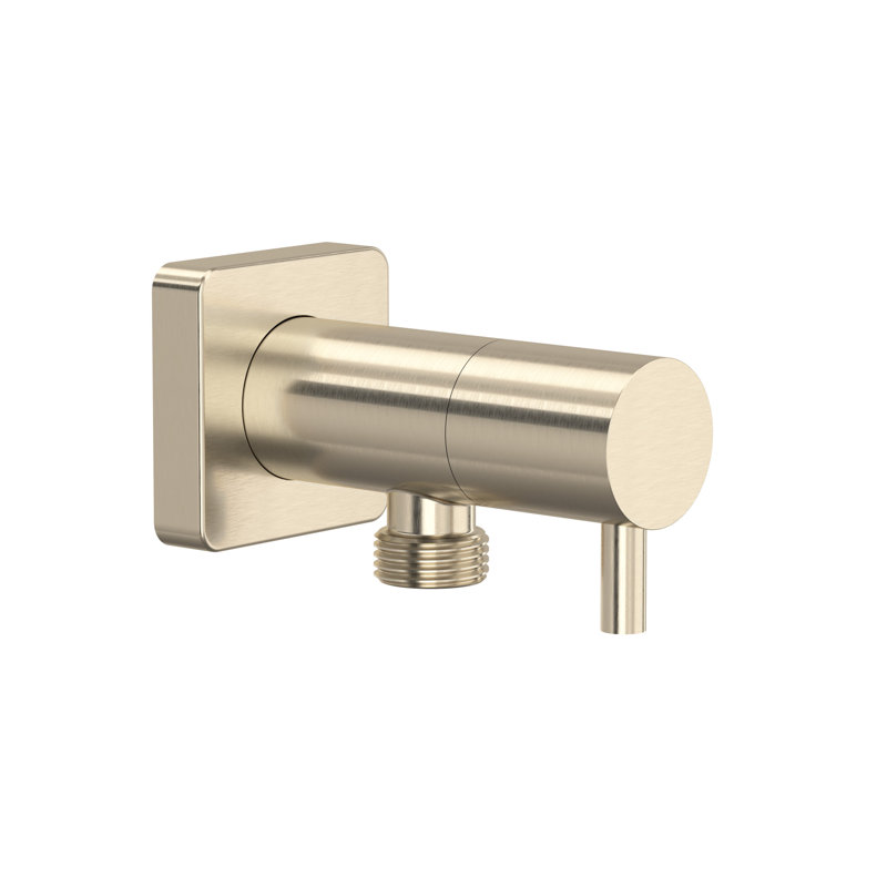 Handshower Outlet with Integrated Volume Control, Satin Nickel