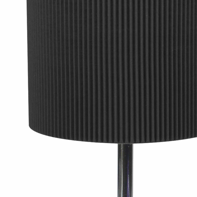 Mergeron 31.5cm Polished Chrome Plate, Black